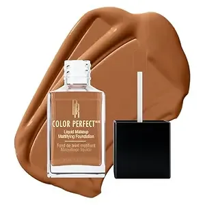 Black Radiance Color Perfect Liquid Full Coverage Foundation Makeup, Mocha Honey, 1 Ounce