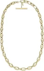 Fossil Women'S Heritage Stainless Steel Chain Necklace