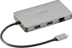 Kensington uh1450p Dual 4k Monitor Usb Type C Hub, Laptop Docking Stations With Dual 1.4++ Displayport Ports, 85w Charging For Thunderbolt 3/4 And Usb-C Devices, 2x Usb-A, 1 Usb Type C Port (k36900ww)