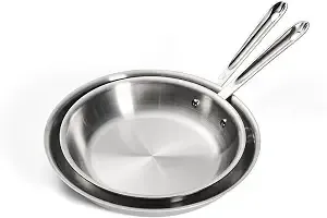 All-Clad d3® Stainless Steel Fry Pan Set, 10&12-Inch, Made In The Usa