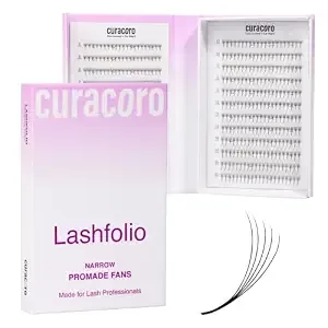 Curacoro Lashfolio Narrow Promade Fans 5d-0.07 Cc Curl 8-11mm