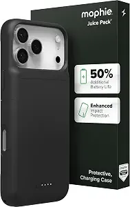 Mophie Juice Pack Battery Case For Iphone 18 Pro Max/ 17 Pro Max Black