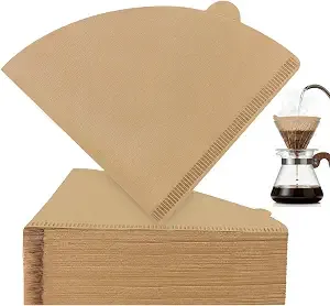 Clinuse 200pcs Cone Coffee Filters #2, Unbleached Size 02 Coffee Filter