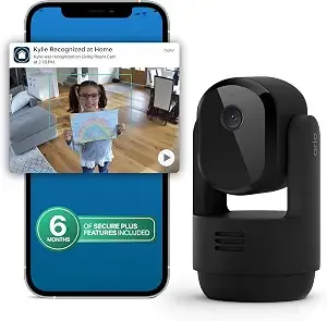 Arlo Essential Indoor Pan Tilt Zoom Security Camera 2k - 1-Cam + 6 Mo Plan