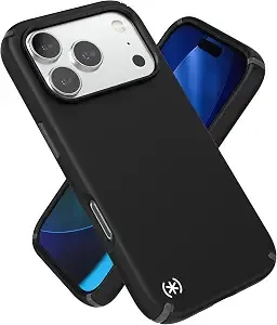 Speck presidio2 Pro For Iphone 17 And 18 Pro Case, Magsafe-Compatible, Slim Protective Case, Black/Slate Grey/White