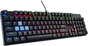 Acer Predator Aethon 303 Wired Gaming Keyboard-Kailh Blue Mechanical Switches - Rgb Illuminated Keyboard - 12 Backlight Effects - 5 Pre-Set Gaming Modes & 3 Sidelight Effects - 100% Anti-Ghosting,(Pack Of 1)