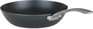 Viking Blue Carbon Steel Chef Pan, 12 Inch Wok And Saute Pan, Oven Safe, Induction Ready