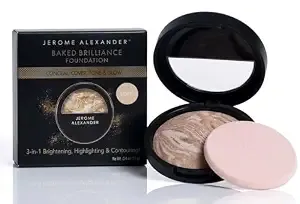 Jerome Alexander Baked Brilliance Powder Foundation - Light
