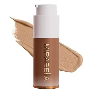 Mirabella - Invincible For All Hd Liquid Foundation, Moisturizing Face Products For All Skin Types, Full-Coverage Lightweight Foundation Makeup, Moisturizing & Hydrating Beauty Care, Deep d200