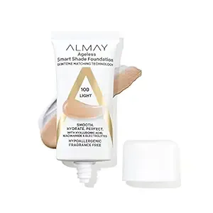 Almay Smart Shade Ageless Foundation, 100 Light, 1 Fl Oz