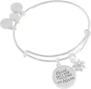 Alex And Ani Thank You For Helping Me Bloom' Charm Bangle