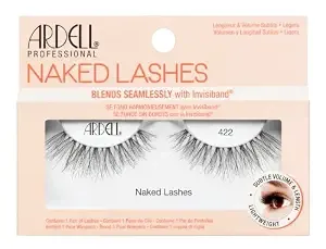 Ardell Naked Lashes 420 – Lightweight Natural Look False Eyelashes, Seamless Blend Strip Lashes With Invisiband, 4 Pairs