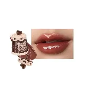 Flower Knows The Sweetie Bear Coating Lip Jelly, Deep Brick Red