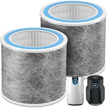 2 Pack hp102 Replacement Filter For Shark hp102/hp132/hp152 Air Purifier