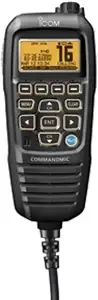 Icom Ic-Hm-195b Command Mic Iv For m424 Vhf, Black