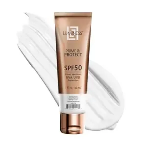 Luminess Makeup Primer & Broad Spectrum Sunscreen Spf 50 - Primer For Face Before Makeup With Sun Protection, Lightweight, Non-Greasy, Travel Size, Enriched With Vitamin E, For All Skin Types