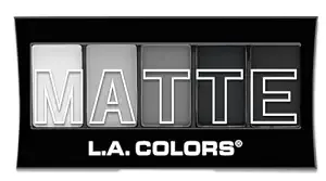 L.A. Colors 5 Color Matte Eyeshadow, Black Lace, 0.08 Oz