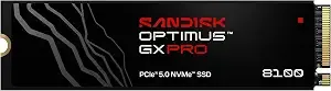 Sandisk Optimus Gx Pro 8100 4tb Pcie 5.0 Nvme Ssd, M.2 2280