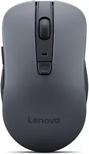 Lenovo wl310 Bluetooth Silent Mouse, Ergonomic, Adjustable Dpi, Silent Clicks, Bluetooth 5.0, Portable For Windows, Mac, And Chromebook, Grey