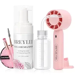 Breylee 100ml Lash Shampoo Kit For Lash Extensions, For Salon And Home Use