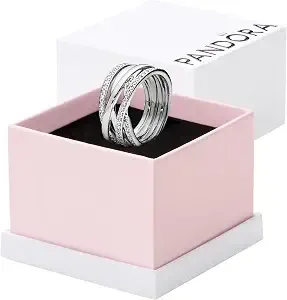 Pandora Sparkling & Polished Lines Ring