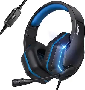 Acer Wired Gaming Headset For ps5, Xbox Series X - S, Led Gaming Headphones
