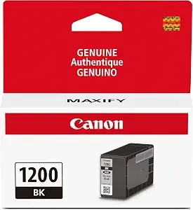 Canon Pgi-1200 Genuine Pigment Black Ink Tank, Compatible With mb2120, mb2720, mb2020, And mb2320 Printers