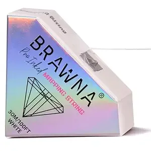 Brawna Upgraded Eyebrow Mapping String, 30 M (100 Ft), White