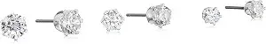 Anne Klein Women'S Stud Earrings Multipack, Layered Statement Fashion Jewelry For Everyday And Evening Wear