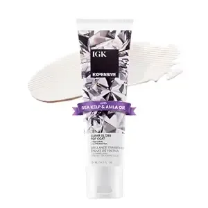 Igk Expensive Clear Gloss Top Coat, High Shine Hair Gloss Treatment, 4.2 Oz