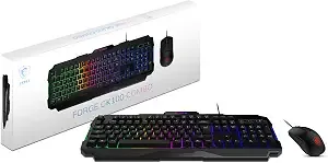 Msi Forge gk100 Combo – Gaming Rgb Keyboard & Mouse Set, 19-Key Anti-Ghosting, 6400 Dpi Optical Sensor