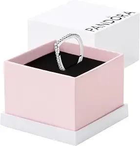 Pandora Sparkling Wishbone Ring