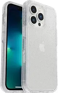 Otterbox Symmetry Series Iphone 13 Pro Case - Non-Retail Packaging - Stardust Clear Sparkles Design, Apple Phonecase, Slim Fit, Raised Screen Bumper, Magsafe Wireless Charging Compatible