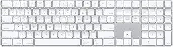 Apple Magic Keyboard With Numeric Keypad - White