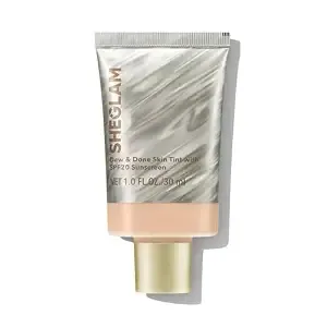 Sheglam Dew & Done Skin Tint With spf20 Light-Medium Coverage Foundation Evens Skin Tone-Porcelain