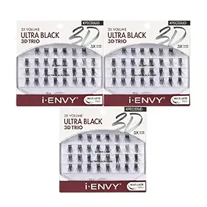 I•Envy 3d Trio Ultra Black Long Lashes (3 Pack)