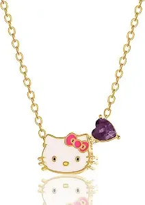 Hello Kitty Sanrio Gifts Birthstone Necklace 18"