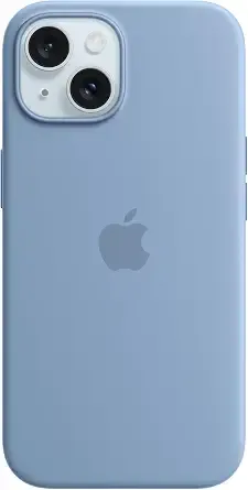 Apple Iphone 15 Silicone Case With Magsafe - Winter Blue