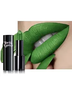 Velvet Matte Lipstick, Green Lipstick For Women, Halloween-10