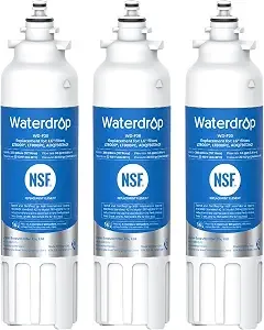 Waterdrop adq73613401 Water Filter Replacement For Lg® lt800p®, 3 Pack