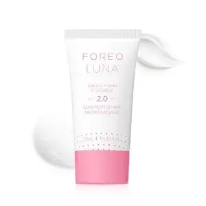 Foreo Luna Micro-Foam Face Cleanser 2.0 - Exfoliating Face Wash - Pore Minimizer - All Skin Types Facial Cleanser - Travel Size - Vegan - Facial Skin Care Products With Vitamin E - 0.67oz
