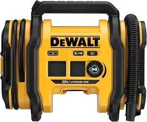 Dewalt Tire Inflator Portable Air Compressor 20v Max, Car Air Pump With Automatic Shut Off, Led Light, Tool Only (dcc020ib)