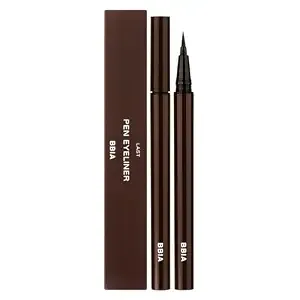 Bbia Last Pen Eyeliner - Waterproof Liquid Pen Eye Liner Long-Lasing Quick Dry Multi-Proof Easy Drawing Ink Tank Type With Precise & Flexible Fine Brush No-Skip Korean Eye Makeup (02 Sharpen Brown)