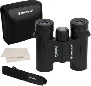Celestron Outland X 10x25 Compact Binoculars For Hiking & Travel