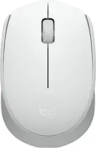 Logitech m170 Compact Ambidextrous 2.4 Ghz Wireless Mouse - Off White