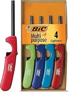 Bic Multi-Purpose Classic Edition Lighters, 4-Count, Utility Lighter
