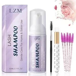 Lash Shampoo Kit For Eyelash Extensions Lash Cleaner Foam (2.02 Fl Oz)