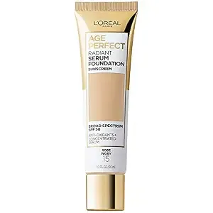 L'Oreal Paris Age Perfect Radiant Serum Foundation With Spf 50, Rose Ivory, 1 Ounce