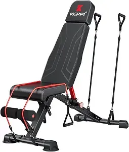 Keppi Weight Bench 900lb, Adjustable Foldable Sturdy Bench For Home Gym