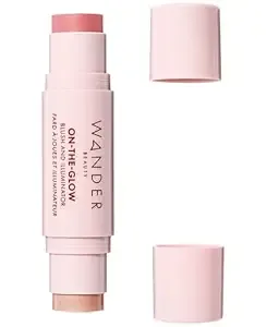 Wander Beauty Women'S On-The-Glow Blush & Illuminator, Coral Rose/Glow, Pink, 1 Count